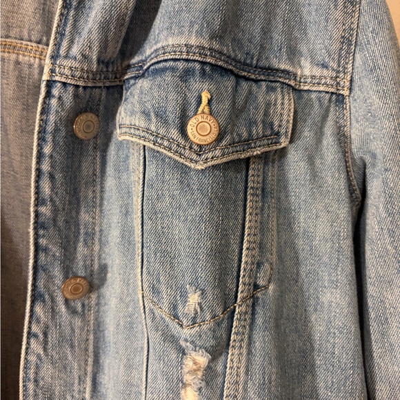 100% Cotton Old Navy Light Blue Denim Jacket - Picture 7 of 9